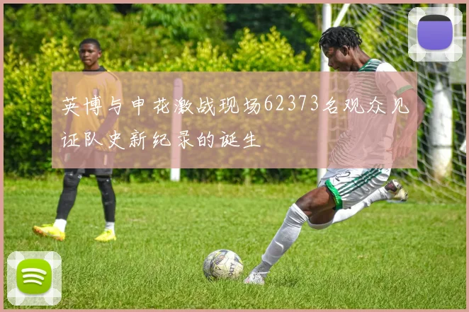 英博与申花激战现场62373名观众见证队史新纪录的诞生